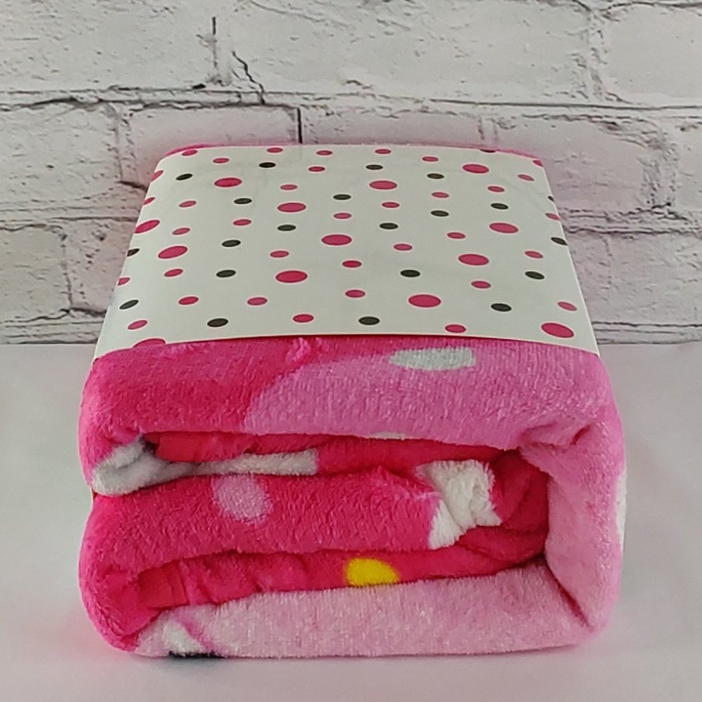 'MINNIE MOUSE' PLUSH THROW BLANKET "DISNEY" - Picture 6 of 16